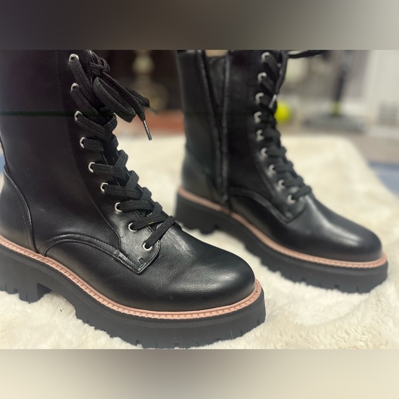 DV by Dolce Vita Black Chunky Combat Boots - Picture 7 of 7